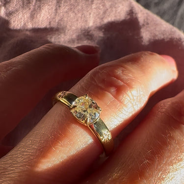 Old Cut Four Claw Diamond Ring