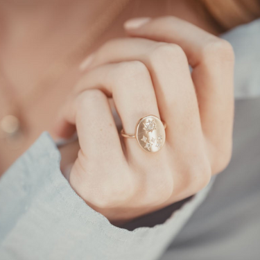 The 'Old Cut' Diamond Pebble Ring