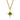 The Green Tourmaline Serenity Pendant on a Baby Belcher