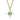 The Aquamarine  Serenity Pendant on a Baby Belcher