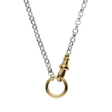 The Silver and Albert Clasp Charm Necklace