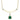 Emerald and Diamond Wishbone Necklace