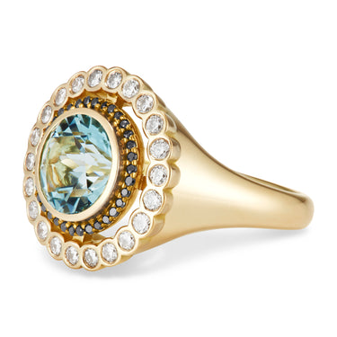 The Aqua and Diamond Satellite Ring