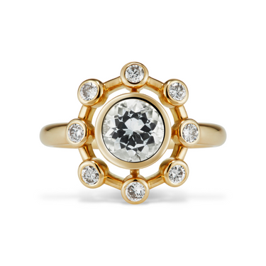 The White Sapphire Satellite Ring